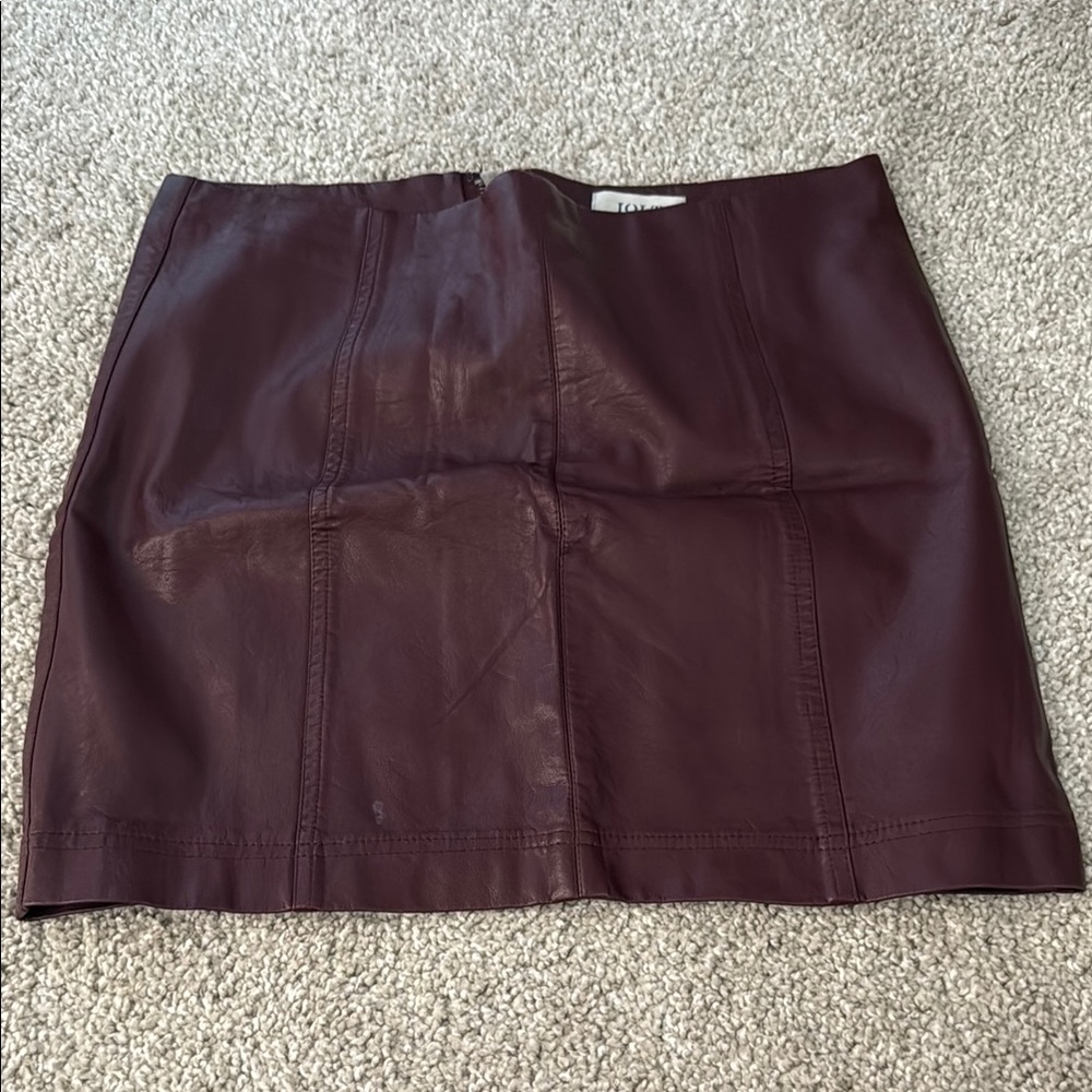 Jolt Red Mini Pencil Skirt for Work